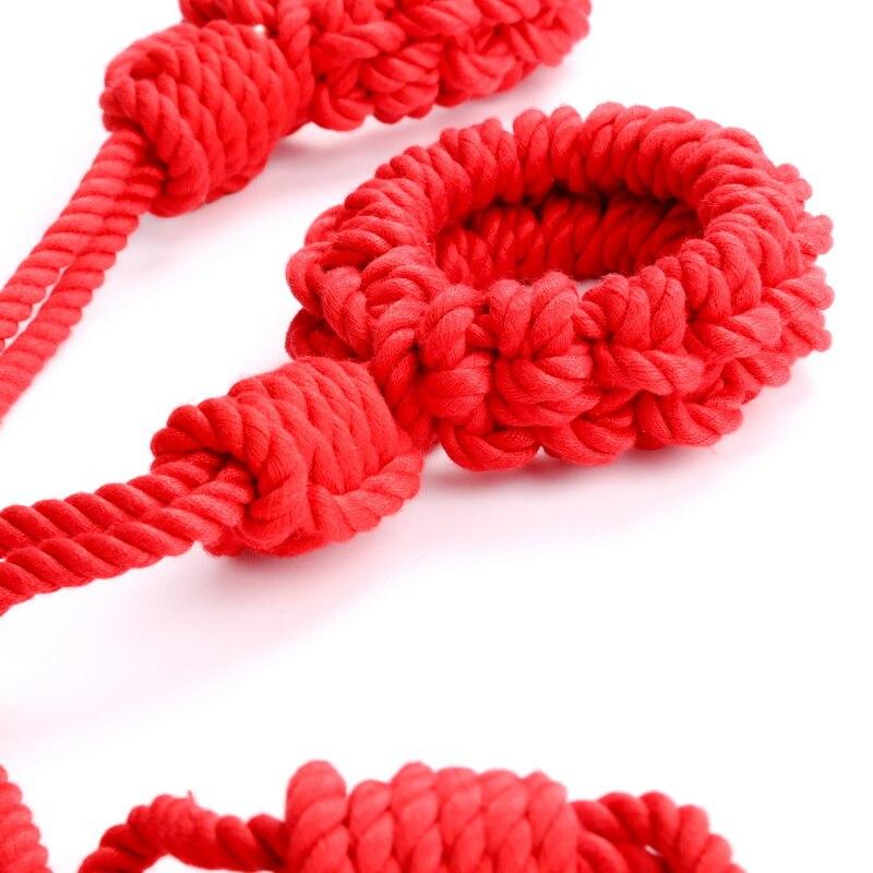 Braided Shibari Rope  Handcuffs Ankle Cuffs Restraints  Hogtie Cuffs & Shackles
