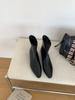 Korean simple square head thick heel. Skinny short boots women's new autumn and winter zipper thin boots fashion boots