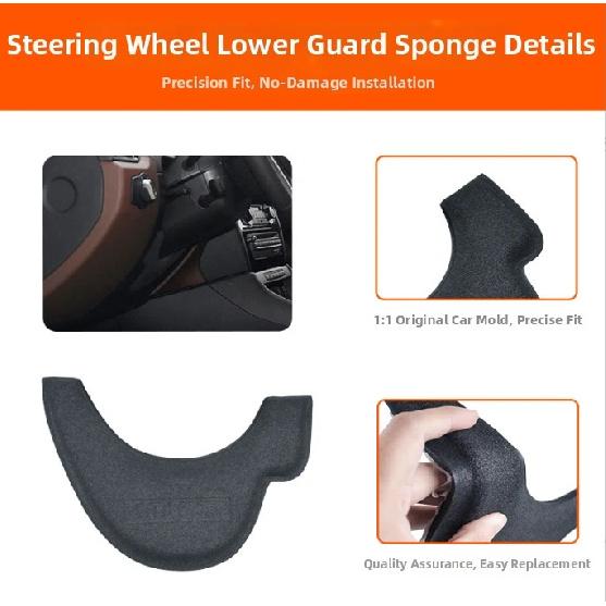 

Front Dashboard Steering Wheel Lower Cover for BMW For X1 For E84 2009-2015 Reliable Material for Dust and Debris Protection