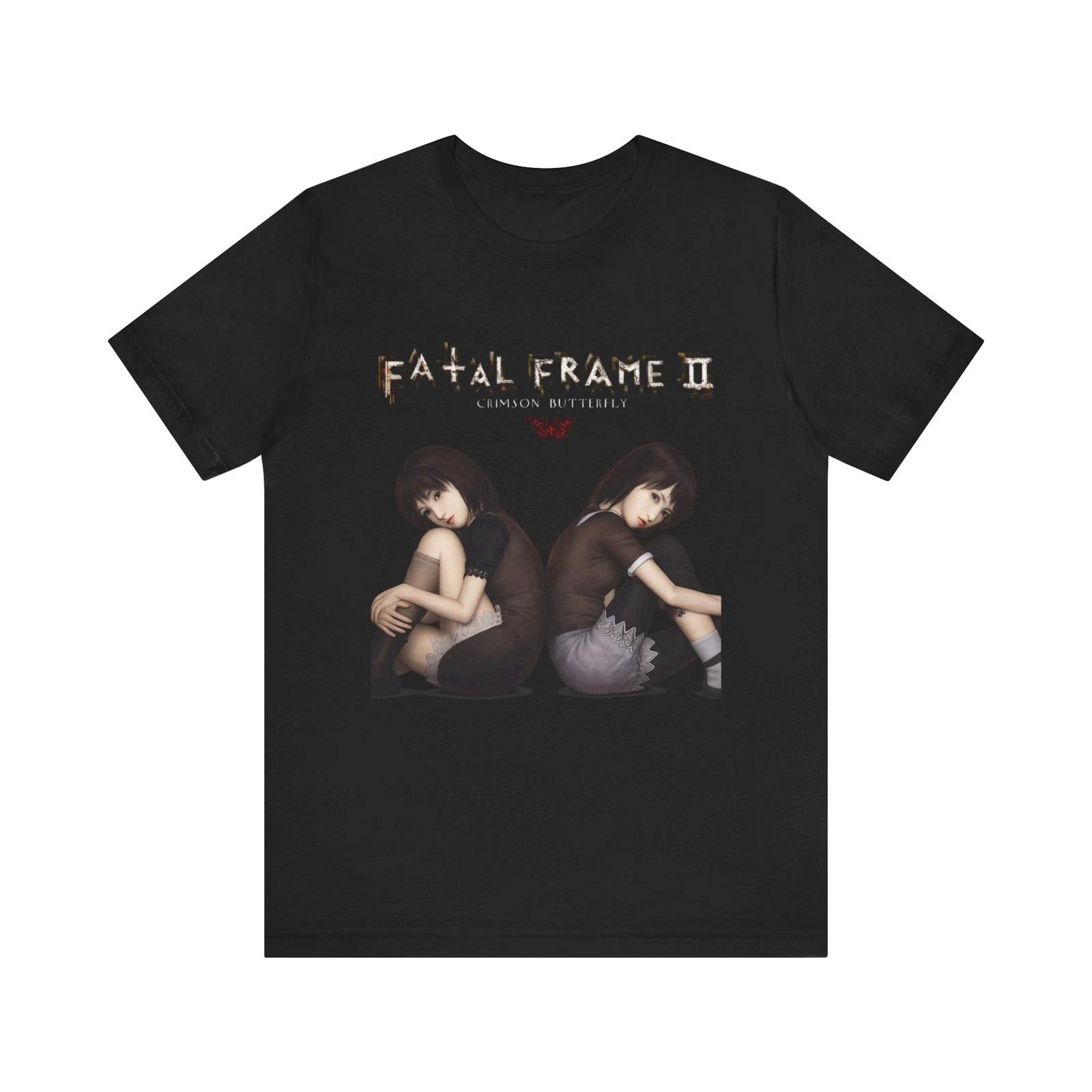 Fatal Frame 2 Crimson Butterfly PS2 Cover Art Unisex Jersey Short Sleeve Tee 3XL