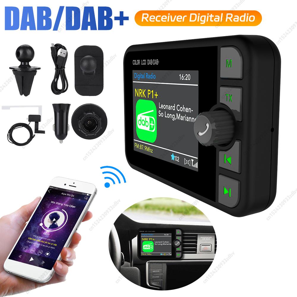 (Europe/Australia) DAB Receiver Digital Radio 2.4 Inch LCD Color Screen Stereo Digital Signal Broadcast Bluetooth 5.0 Radio
