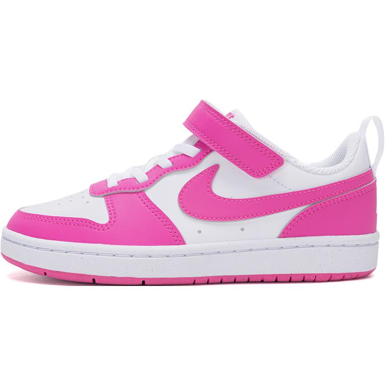 

New Nike Court Anti-Slip Wear-Resistant Low-Top Kids Skateboarding Shoes White Pink Kids DV5457-123 35