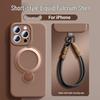Custodia con Laccio per iPhone 17 Pro Max/Pro in Silicone Liquido Magnetica Anti-Caduta con Supporto a 360°