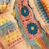 Flower Knitted Headband Hair Band Women Hair Scarf Vintage Ethnic Style Turban  Children