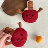 Simulated Table Tennis Racket Dolls Fun Racket Doll Plush Toy Bag Pendant for Children's Day Gifts