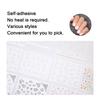 50 Sheets Nail Art Stickers Self Adhesive Flower Luxury Decorations DIY Stylish Nail Decals