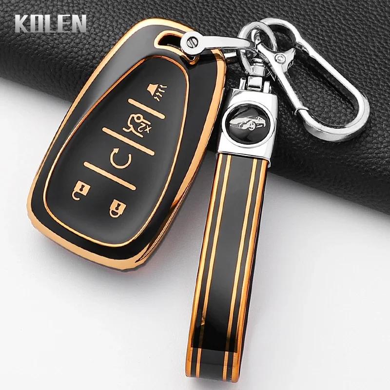 Fashion Tpu Car Key Case Cover For Chevrolet Malibu Blazer Traverse Seeker Onix Equino Volt Bolt Trax Orlando Cruze Spark Sonic