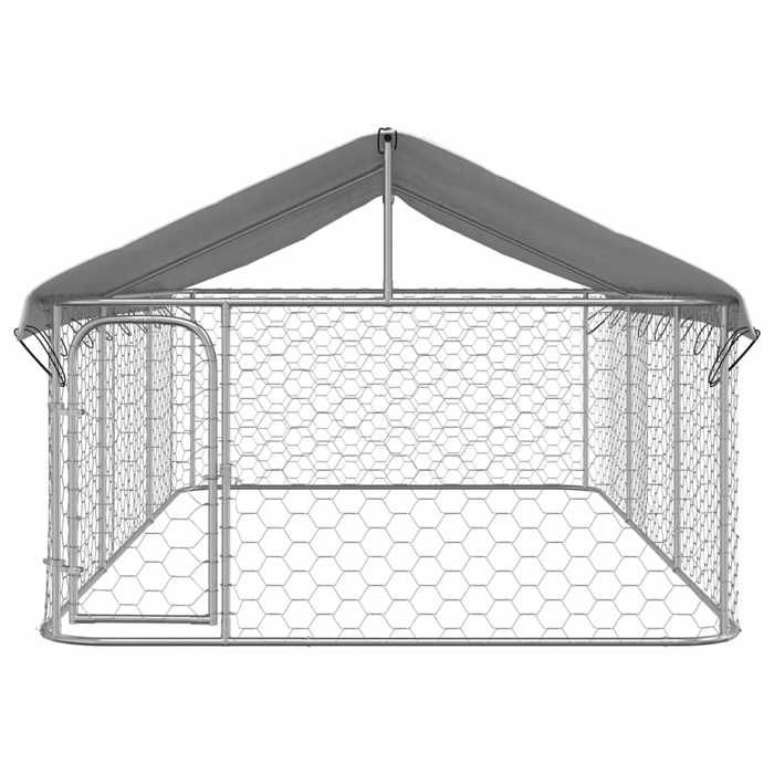 VidaXL Chenil Extérieur avec Toit pour Chiens 400x200x150 cm Cage Enclos 171499