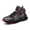 Men's shoes fly-woven breathable non-slip blade shoes autumn and winter new sports and leisure running shoes ultra-light platform men's trendy shoes