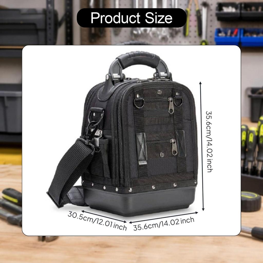 Werkzeugtasche mit verstellbarem Schultergurt, Organizer, Aufbewahrung für Werkzeuge im Auto, bei