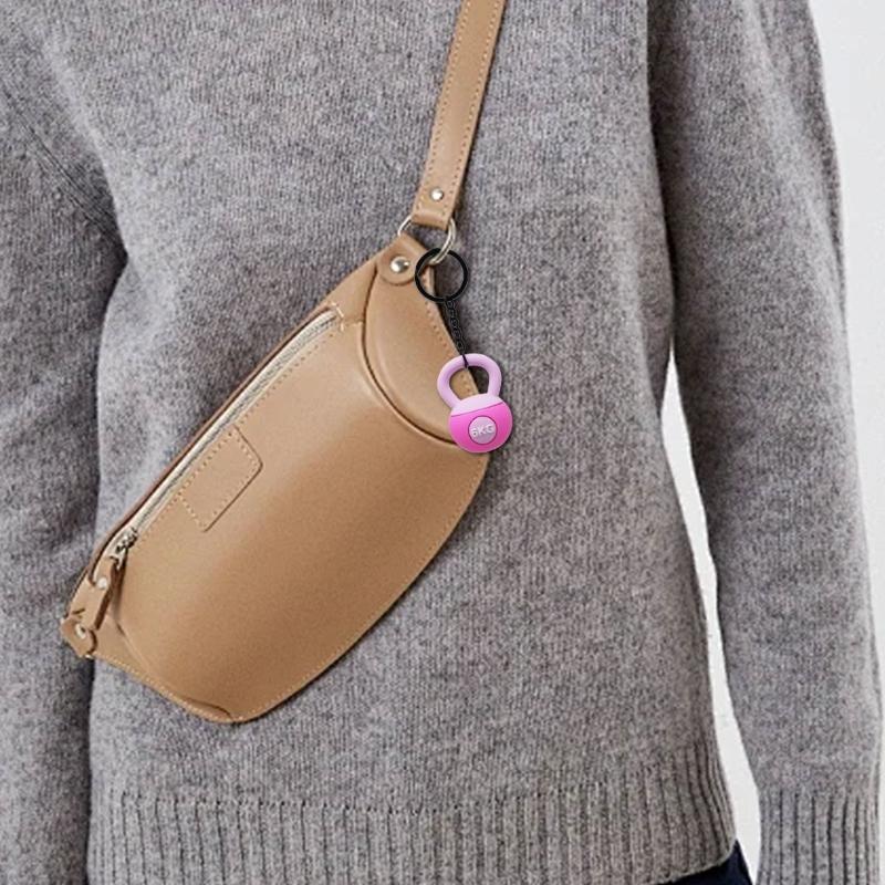 3D Kettlebell Keychain Bag Accessory Portable Kettlebell Keychain Pendant Keyrings Charm For Decorating Keys And Bags