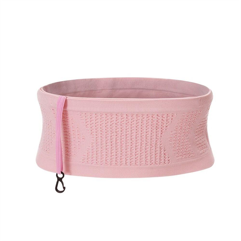 

Holds Money Belt Bag Card Storage Bag Invisible Waist Bag Waist Pack Waist Money Belt Running Belt M рожевий