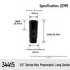 SATA 1/2-inch Drive Extended Hex Impact Socket