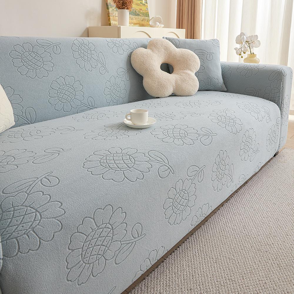Sunflower Elastic Sofa Cover All Inclusive  Universal Cover Cloth  Sofa Cushion  Seat Cover  Sofa Cover Suitable for All Seasons