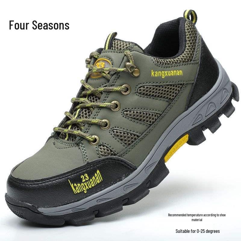 Women's Lightweight Anti-Smash, Anti-Puncture Safety Shoes for Hiking and Work - Breathable, Anti-Odor, and Available in Small Sizes