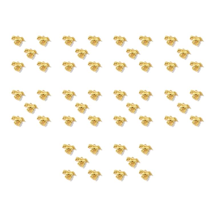 Pack of 50 Alloy Animal Horse Pendants 25x21mm Charms Designed for Jewelry Crafting DIY Projects Accessories