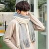 Korean Style Long Wool Tassel Scarf Thickened Winter Neckerchief Women Cashmere Scarf  Autumn