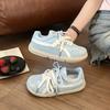 Fashion Fashion Sneakers Autumn New Round Toe Deep Mouth Front Lace-Up Soft Sole Non-slip Flat Single Shoes