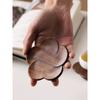 Black Walnut Lotus Root Slices Solid Wood Coaster Creative Mark Insulation Pad Anti Scalding Wooden Teacup Pad