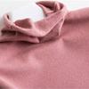 Turtleneck Knit Sweater Women's Fall and Winter Versatile Solid Color Pullover Lady Slim Base Simple Tops
