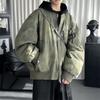 High Street Men's Jackets Men Hooded Patchwork Parkas Autumn Winter Men Camouflage Cotton Padded Jacket Male Loose Short Coats