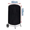 Waterproof Dome BBQ Cover for Weber Charcoal Kettle & Char-Broil Grill, Heavy Duty Outdoor Smoker Cover with Drawstring