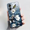Custodia per Stampa per ZTE Nubia Neo 3 5G Fundas Capa Guscio Nero in Silicone Morbido Copertura ZTE Nubia Neo 3 GT Carina Custodia con Fiore e Cartone Animato