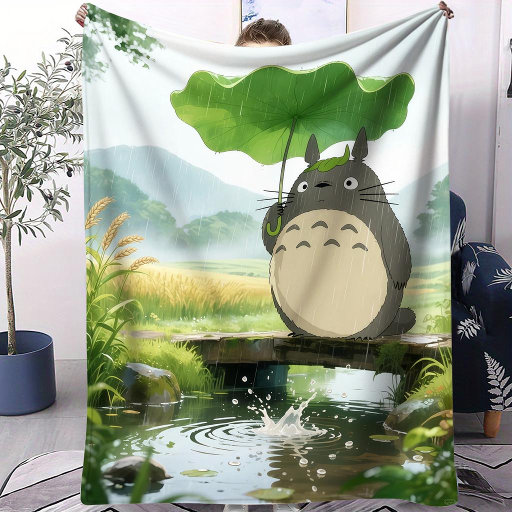 Bestseller My Neighbor Totoro Blanket All Season Soft Plush Comfortable For Bed Bedroom Dorm Sofa Lunch Camping Kids Anime Gift