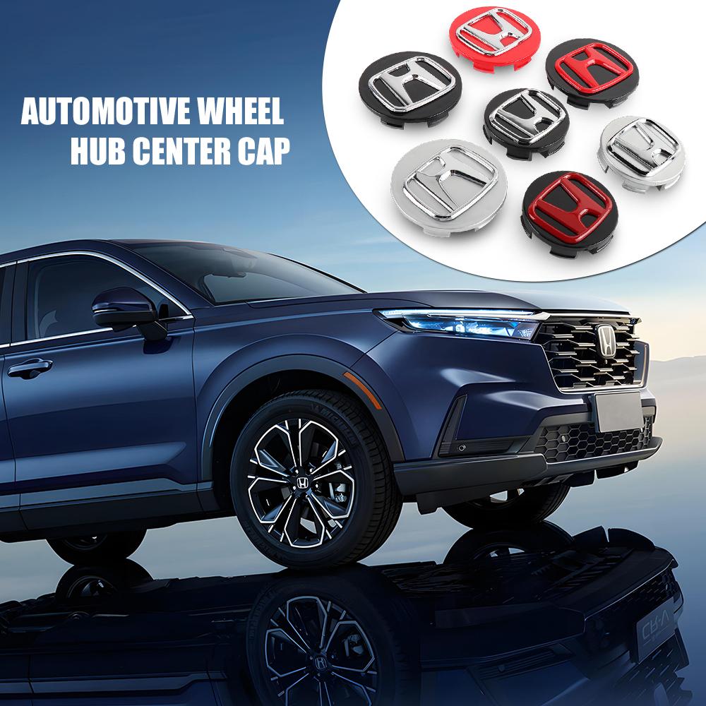 58/69MM 4Pcs Car Styling Wheel Center Cap Hub Covers Auto Exterior Accessories For Honda Civic XR-V HR-V Accord Odyssey Spirior