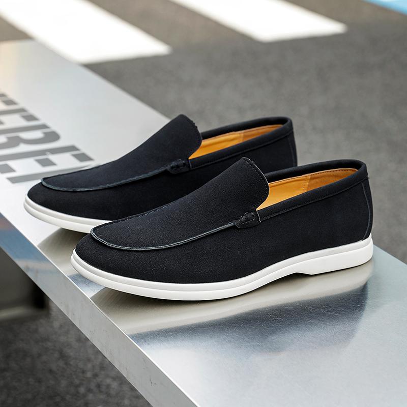 Fashion Four Seasons Casual Men Loafers Men One-foot Lightweight Comfortable Driving Travel Shoes Gentleman's Shoes Size 40-46 Men Shoes