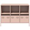 Sideboard Pink 101.5 X 39 X 73.5 Cm Cold Rolled Steel