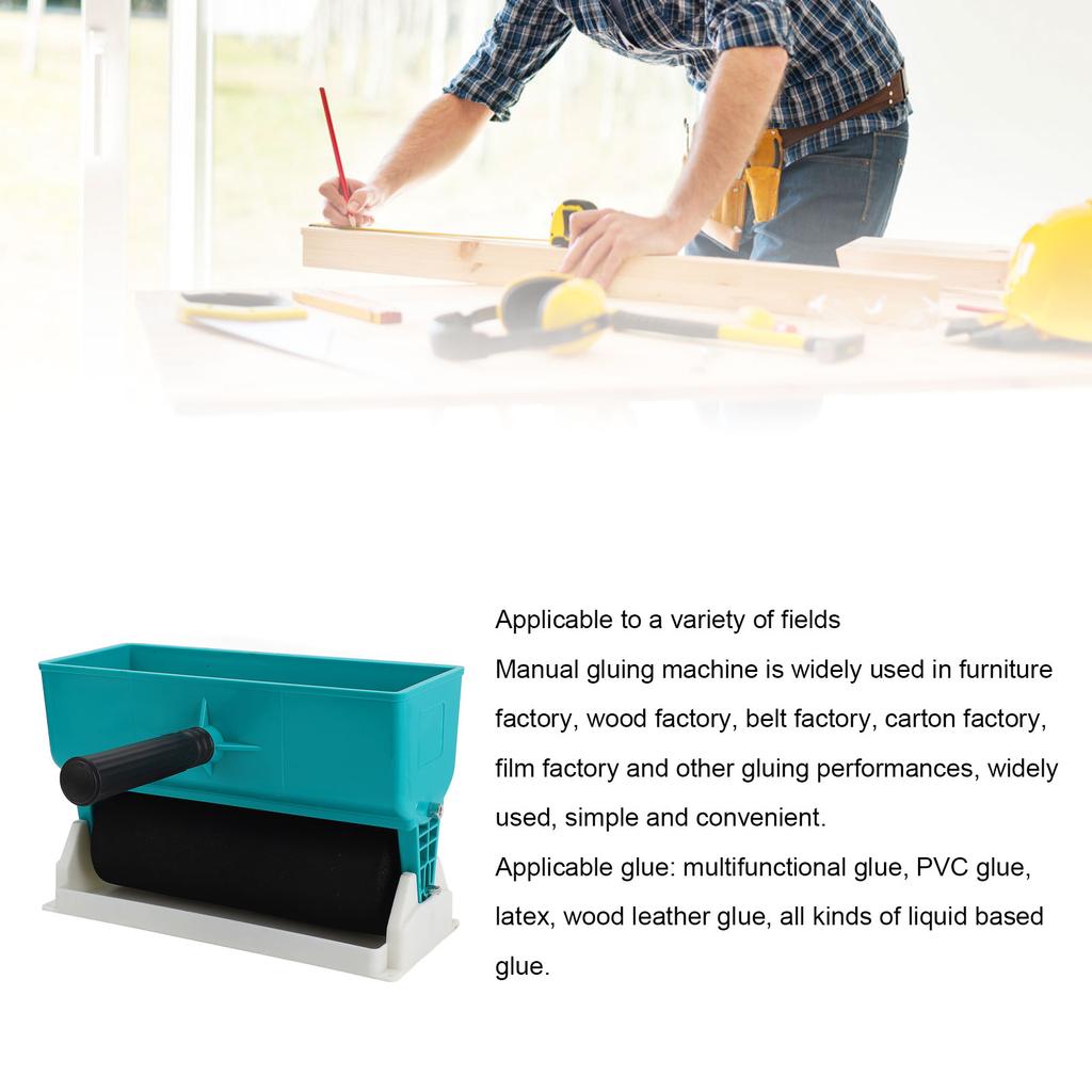9-inch 460ml Manual Glue Roller Applicator Handheld Adhesive Roller Coater Woodworking Craftsman's Manual Glue Roller