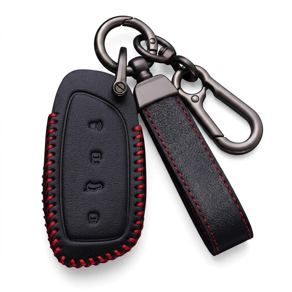 Genuine Leather Car Key Case Cover For Haval H6 Dargo Jolion Shenshou Xiaolong Max Raptor H9 H5 Remote Fob Protector Key Bag