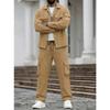Men Casual Workwear Multi Pockets Long Sleeve Jacket And Long Pants Set