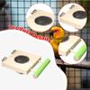 Bird Feeder Bowl Perch Cup for Cockatiel Chinchilla Small Animal Macaw Conures