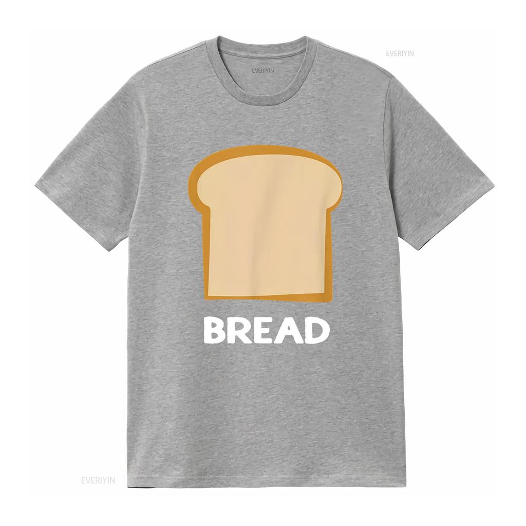 Bread Design Slice of T Shirt Vintage Washed Stretched Graphic Versatile Casual Unisex Top For Everyday Wear Soft Streetwear