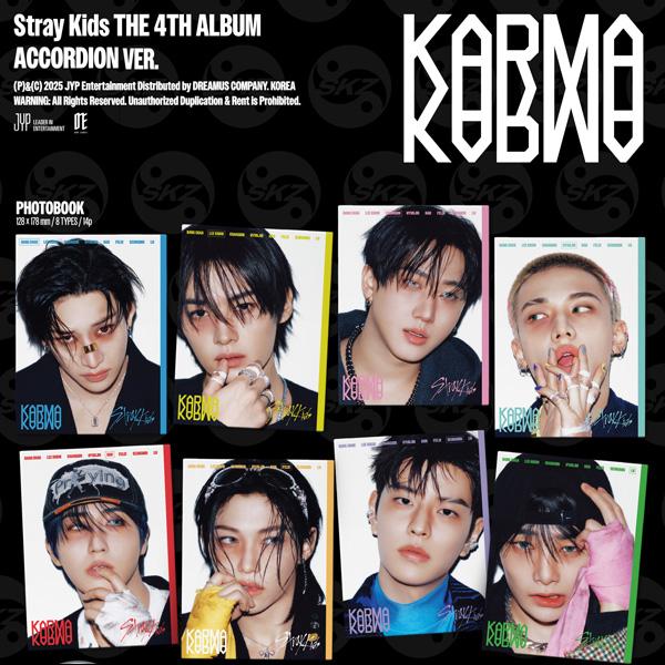 (+shop Gift) Stray Kids - 4th Album [KARMA] (ACCORDION VER.) [Random Version]
