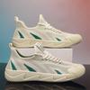 Knit Mesh Sneakers Men Breathable Casual Lace-Up Lightweight Shoes Lightweight