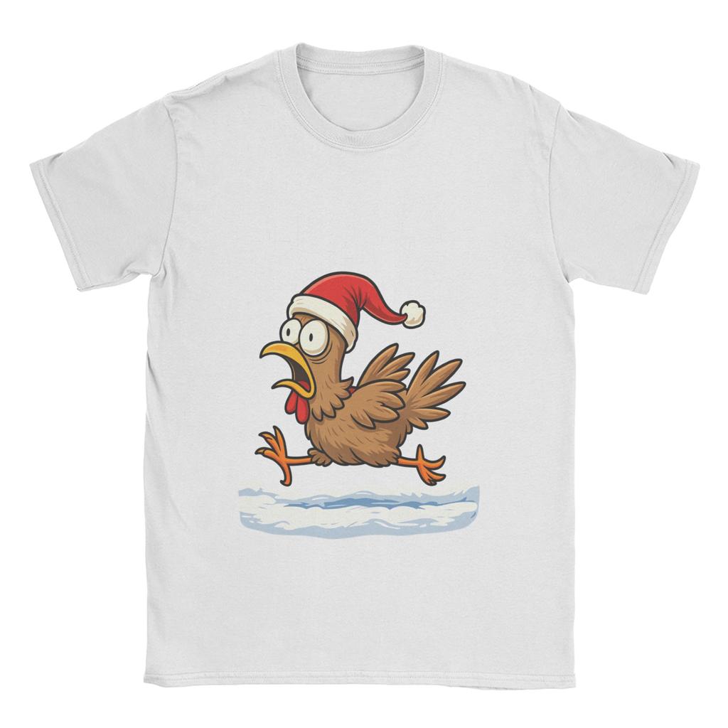 Awesome F Caw F Rooster Funny Bird Fcawf Chicken T-Shirt Men Crewneck Cotton T Shirts  Short Sleeve Tee Shirt Gift Idea Clothing