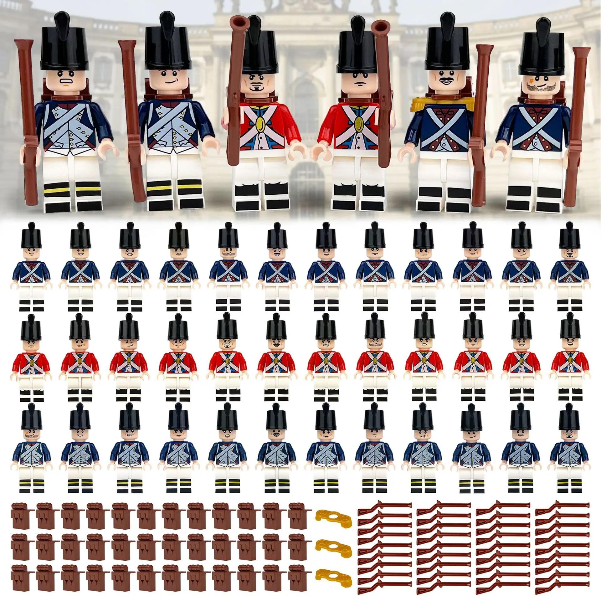 Europese Infanterie Militaire Bouwstenen - Koninklijke Leger & Marine Humanoïde Mini Figuren Set