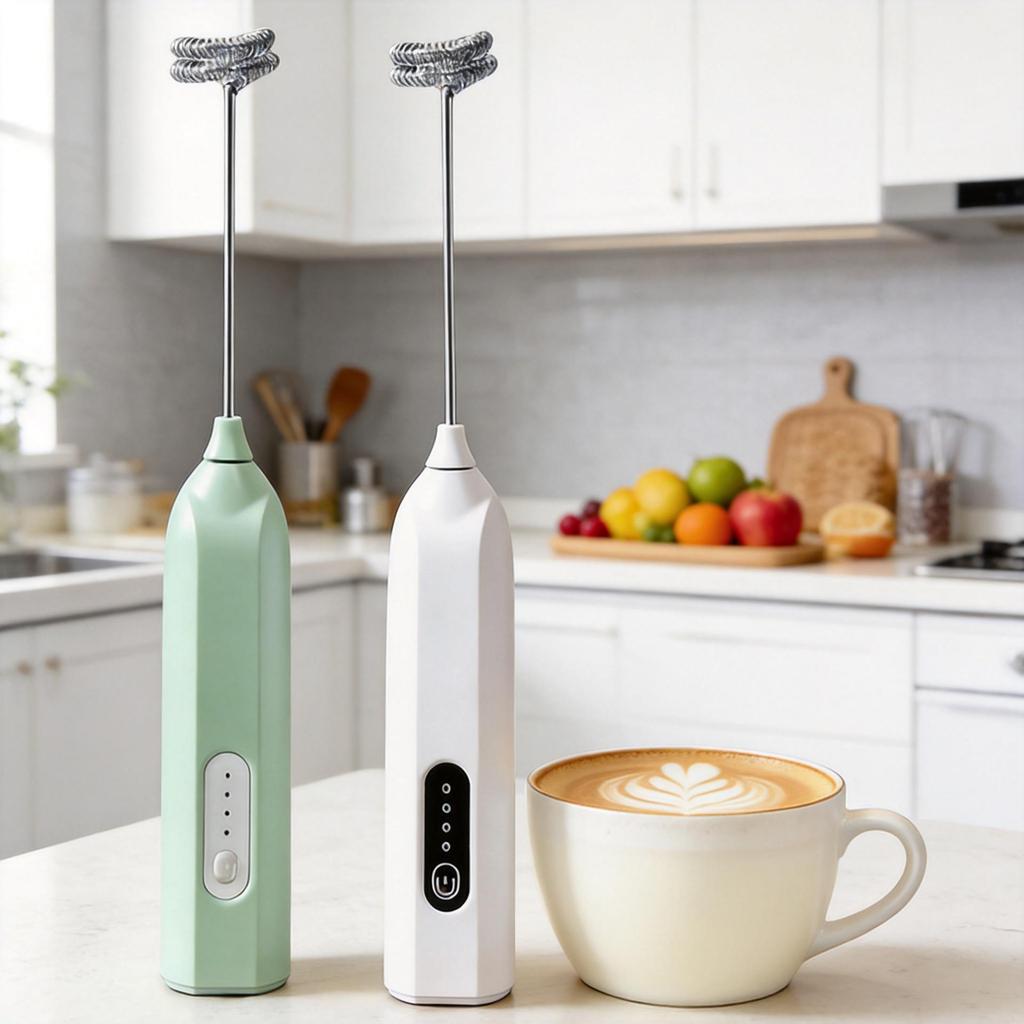 Wireless Electric Milk Frother & Handheld Blender for Coffee and Eggs