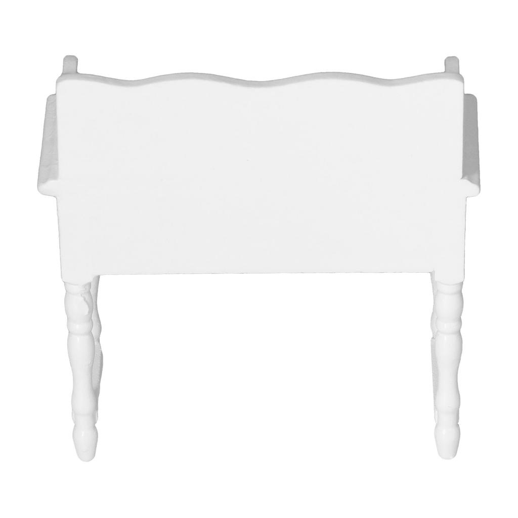 1:12 Dollhouse Desk Vivid Wooden Miniature Doll House Table Furniture Decoration White