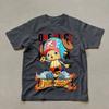 One Piece Mens Tshirt Tony Tony Chopper Summer Japan Anime Autumn Boys Children Shortsleeved Basic Punk ParentChild Outfit
