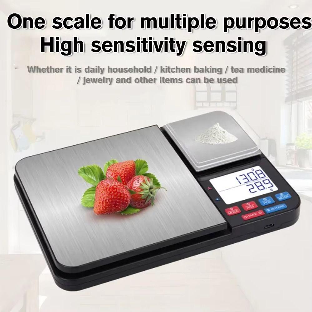 LCD Display Screen Kitchen Electronic Scale Plastic Cooking Scale Baking Scale  Jewelry
