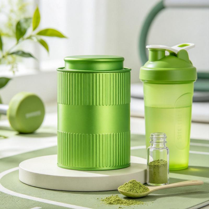 Portable Mini Matcha Powder Can Thick Tinplate Tea Sealed Jar Spice Storage Box Container Box Kitchen Gadgets Household