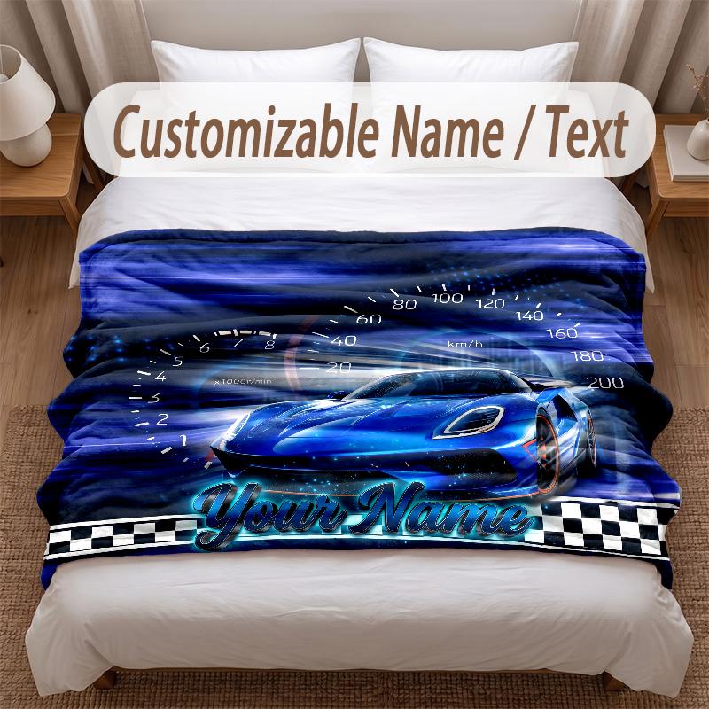 Other Similar Designs Theme Soft Blanket Personalized Custom Name Text Print Warm Blanket Home Sofa Bedroom Decor