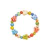 Retro Ethnic Stars Leaf Butterfly Flower Colorful Ceramic String Beads Bracelet Fashion Summer Beach for Women Cute Jewelry Gift