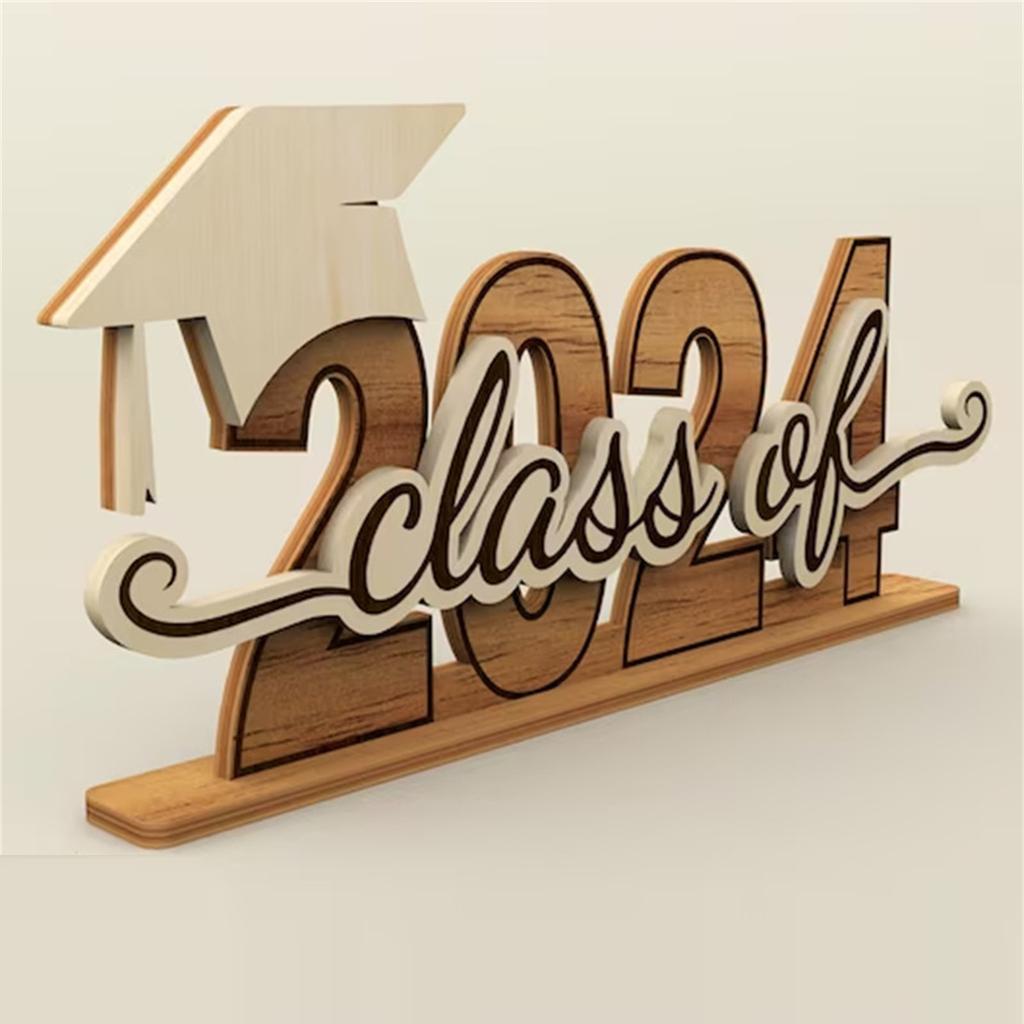 Graduation Personalized Christmas Ornaments 2024, Graduation Wooden Ornaments,Graduation Class Of 2024 Christmas Decorations