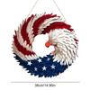 American Eagle Flag Patriotic Wreath 2026 USA 250 Decorations 2d Memorial Day Wreath for 4th of July for Front Door Wall Decor