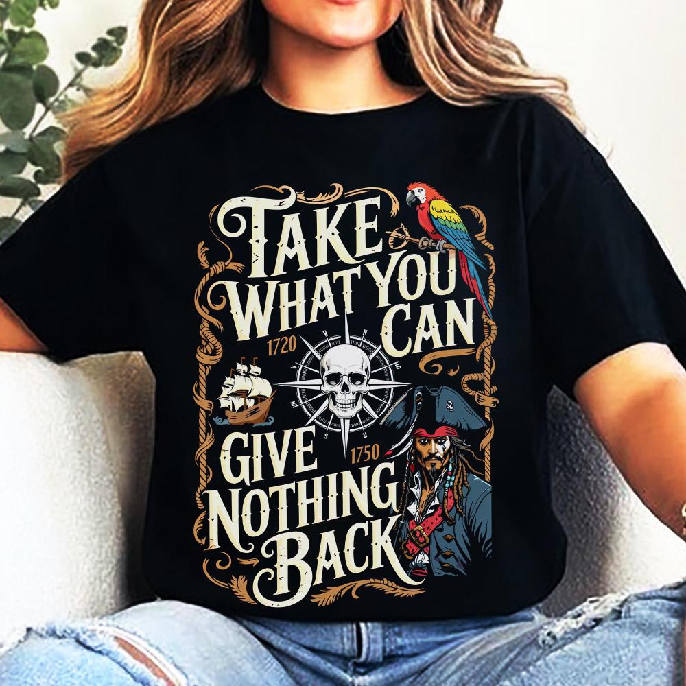 

2026 Summer Retro Jack Sparrow Take and Never Return Lady Tshirt Life As A Pirate Is Simply Wonderful S
